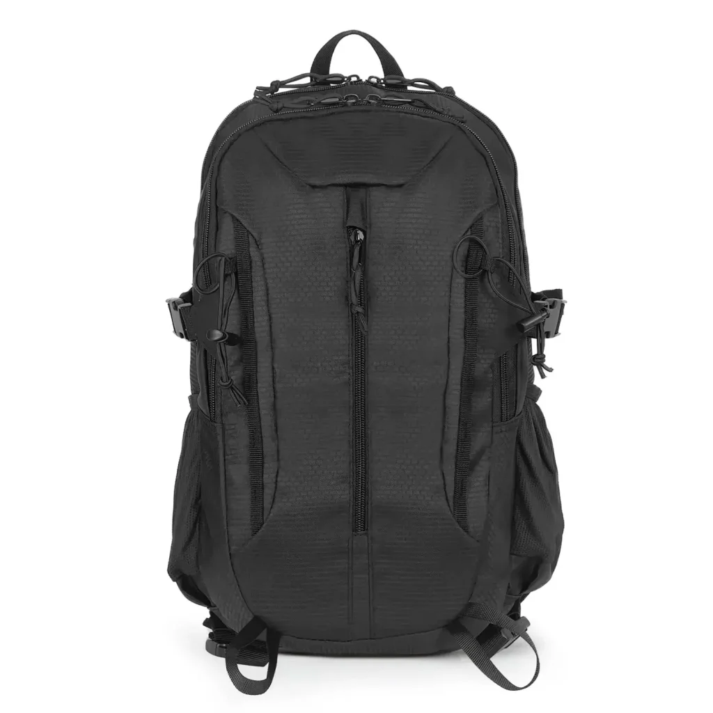 Black lightweight outdoor EDC backpack